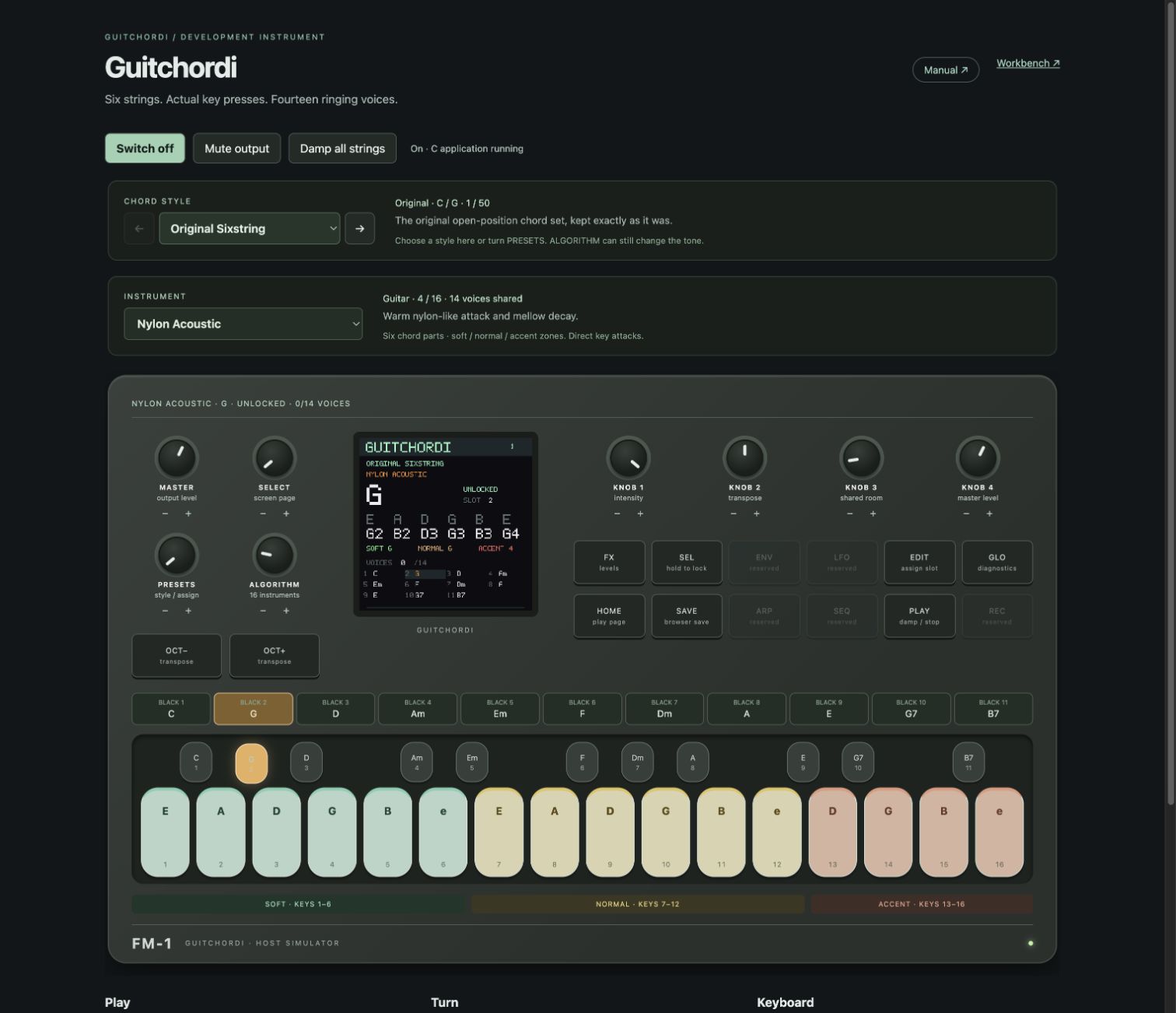 Guitchordi: Start playing